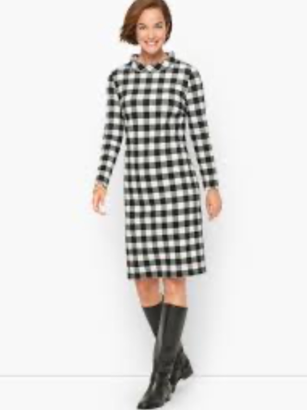 Talbots Buffalo Plaid Shift dress- worn twice. 149 retail